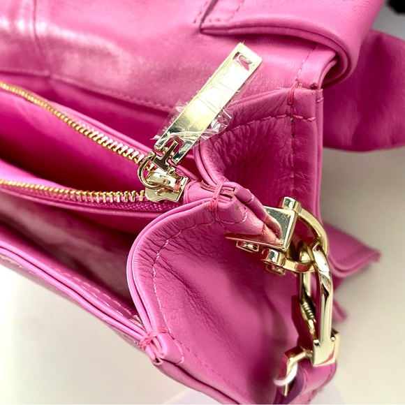 TED BAKER Pink Bow Top handle handbag with long adjustable shoulder cross body - Picture 13 of 16